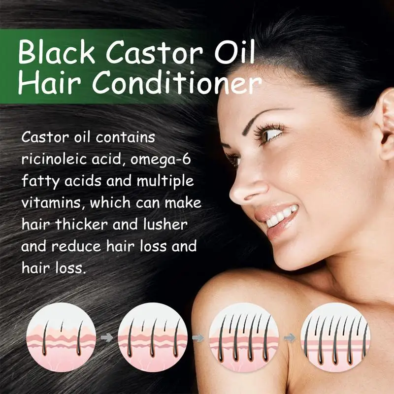 

Масло черное касторовое для роста волос, кожи головы, густые волосы, усиление, предотвращение выпадения волос, восстановление, разглаживание, Питательная жидкость, кондиционеры