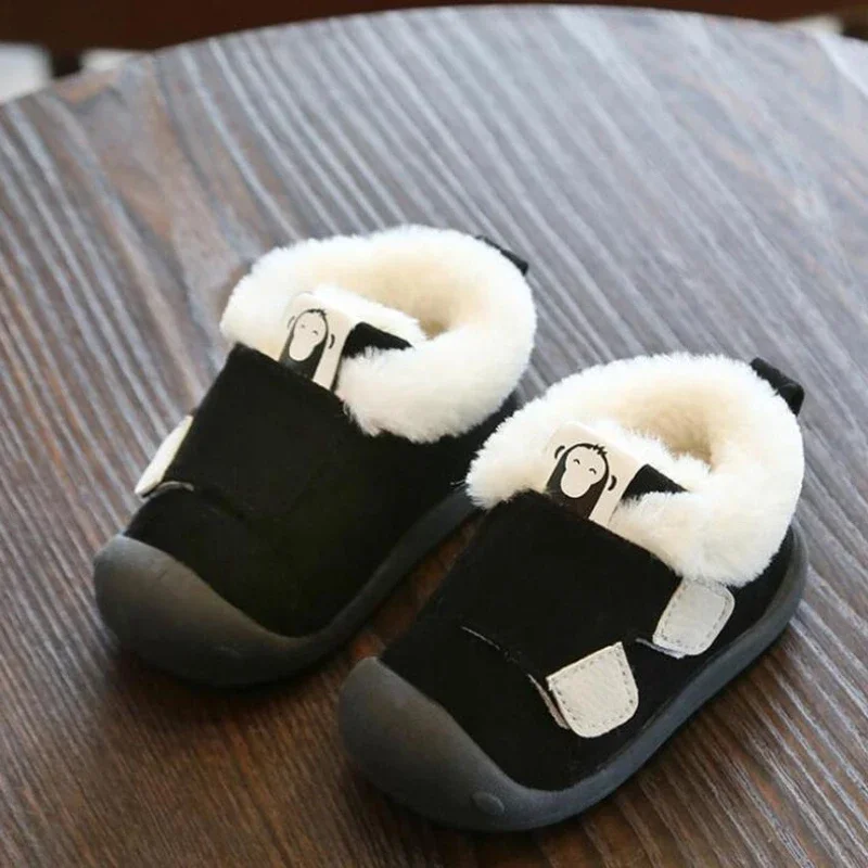 Infant Toddler Boots Winter Baby Girls Boys Snow Boots Warm Plush Outdoor Soft Bottom Non-Slip Children Boots Kids Shoes