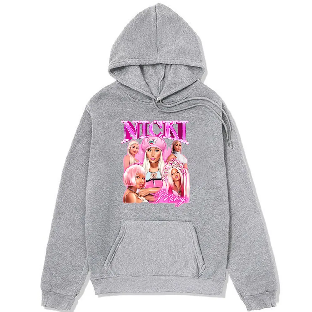 Rapper Nicki Minaj Pink Friday 2 Graphic Printed Hoodie Men Women Autumn Winter Oversized Sweatshirt Male Hip Hop Fashion Hooded