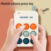 Infant and toddler squeeze music decompression toy, children press mobile phone, bubble music can boil water, chew and bite 3