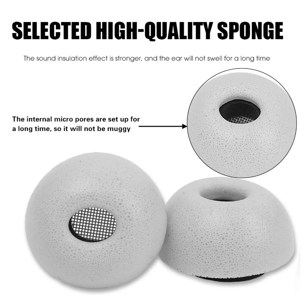 Premium Memory Foam Ear Tips for Noise Cancelling Earbuds - Multi-Pack