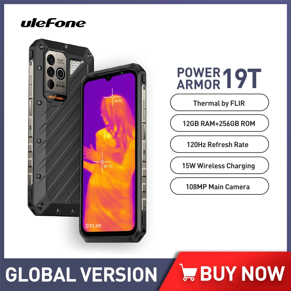 Ulefone Power Armor 19T Rugged Phone Thermal Imaging 17GB RAM +256GB ROM Mobile Phones Helio G99 108MP 9600mAh 66W Cellphone cheap phones i13 pro 12gb ram 512gb rom 6 3 inch hd screen 5800mah unlocked dual sim celulares mobile phones cellphone celular