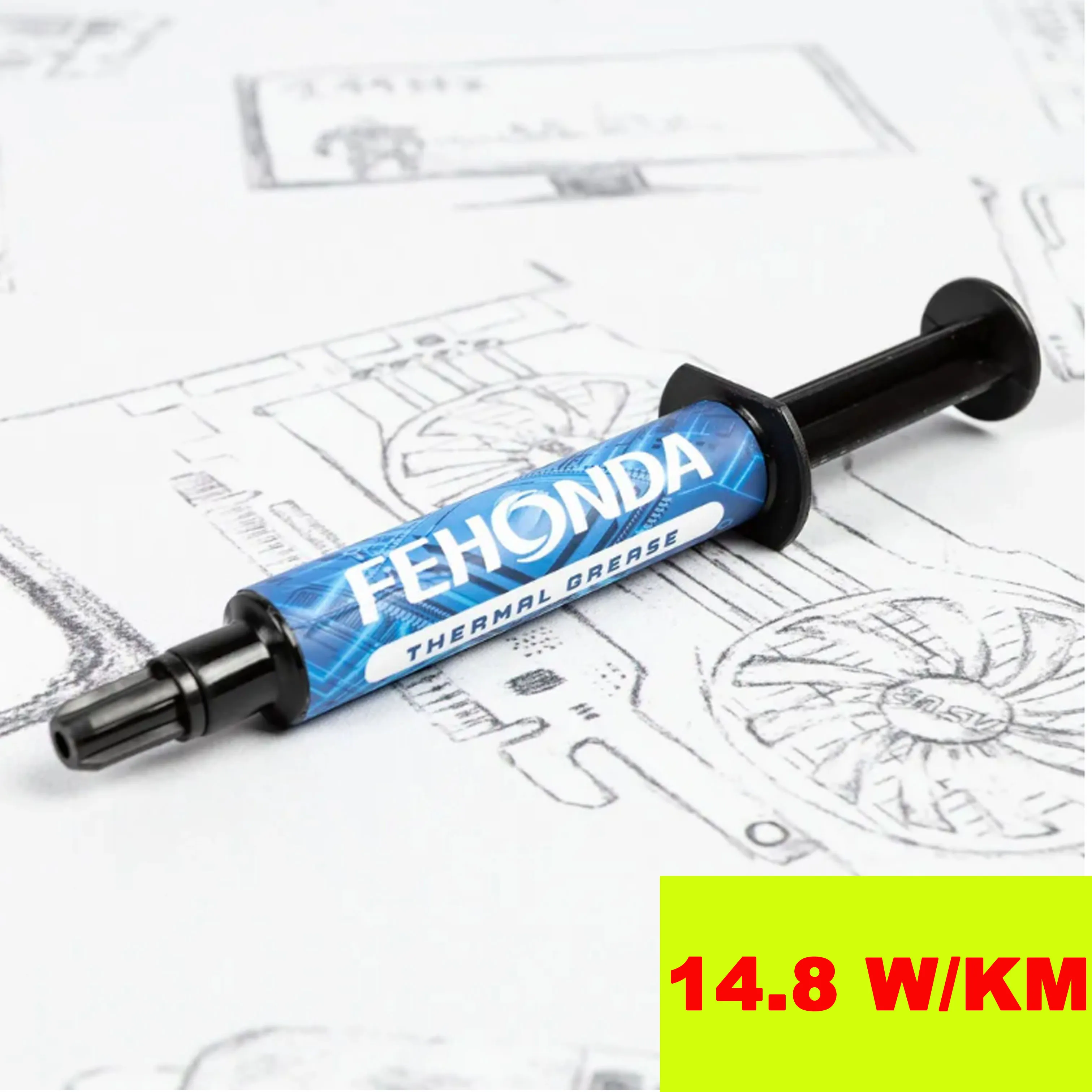 

Термопаста Fehonda TR50L, 14,8 Вт, 4 г, 8 г, 12 г