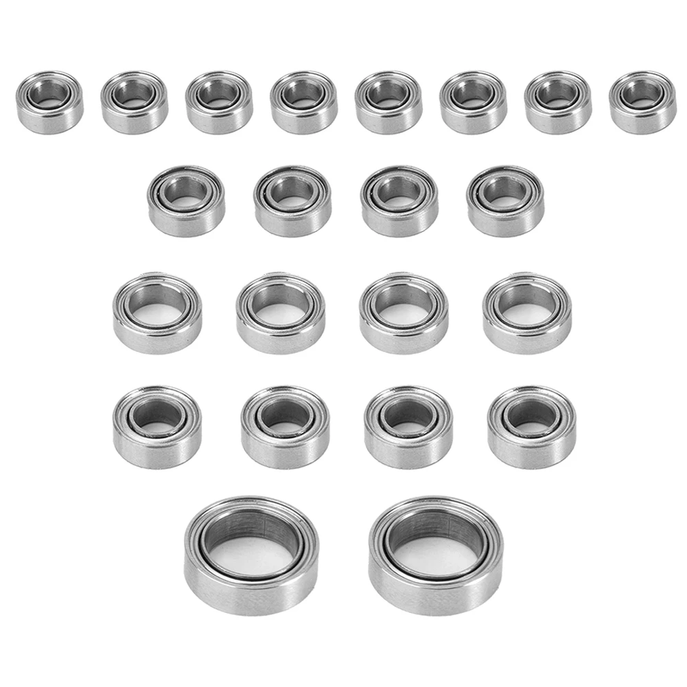 22 Pcs Wheel Hub Axle Sealed Bearing Kit Car Upgrade Parts RC Car Upgrades Parts Accessories for Traxxas TRX4M 1/18 RC Crawler