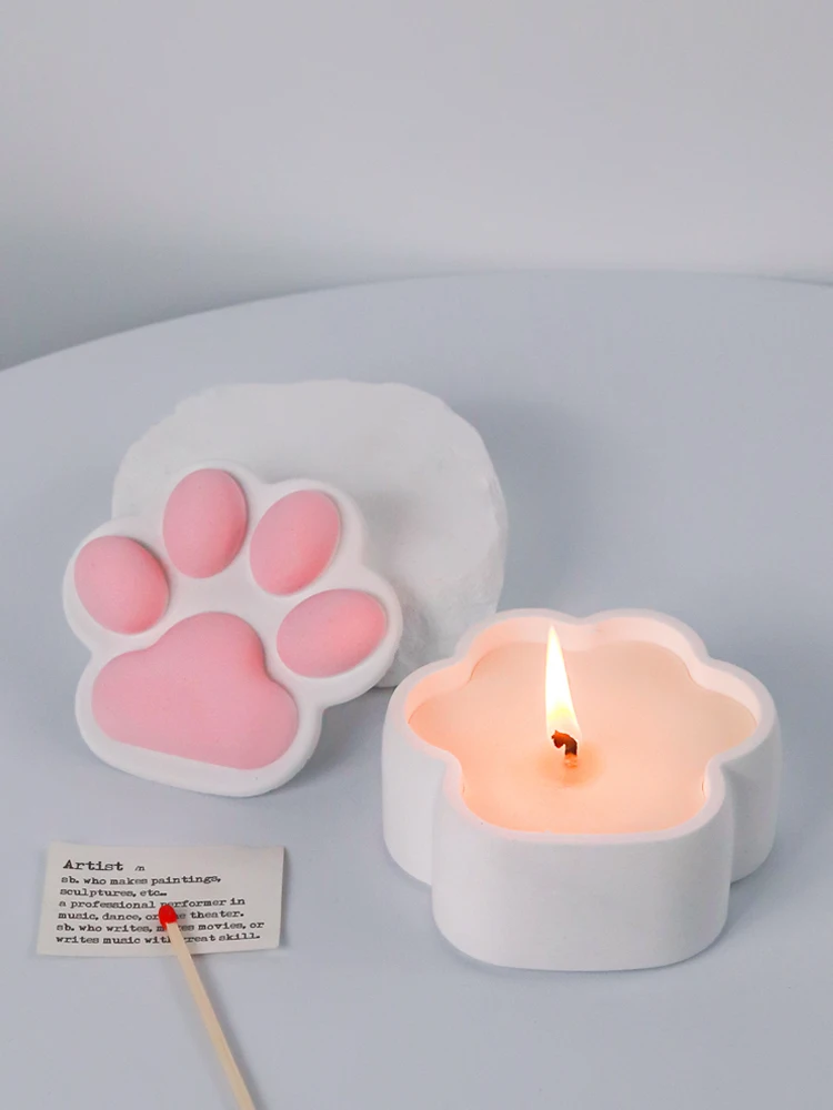 Description Picture 4 of item3D Cat Claw Storage Box Epoxy Resin Silicone Mold Concrete Cement Gypsum Candle Jar DIY Crystal Flowerpot Home Decor Crafts Gift