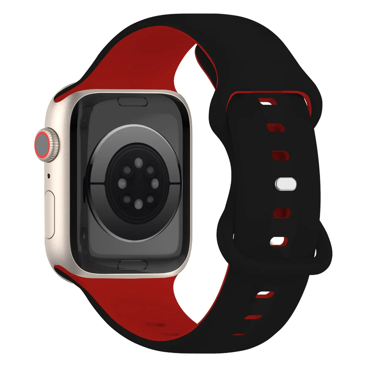 Cinturino per iWatch 42/44/45/49mm 38/40/41mm Cinturino sportivo in silicone alla moda per orologi serie Ultra2 Se 9/8/7/6/5/4/3_voghion.com