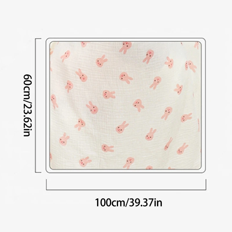 Adjustable Neckline Breastfeeding Cover Cotton Nursing Blanket Privacy Feeding Shawl Lovely Pattern Apron for Travel