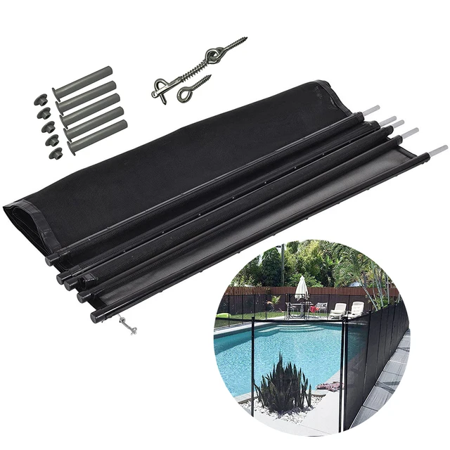 Kit de valla de seguridad con puerta para piscina