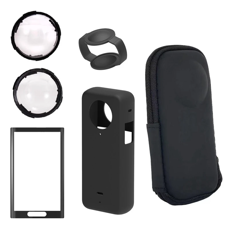 

Camera Protective Accessories Kit For Insta360 X4, Lens Guard/Silicone Protective Cover/Screen Protectors/Camera Case