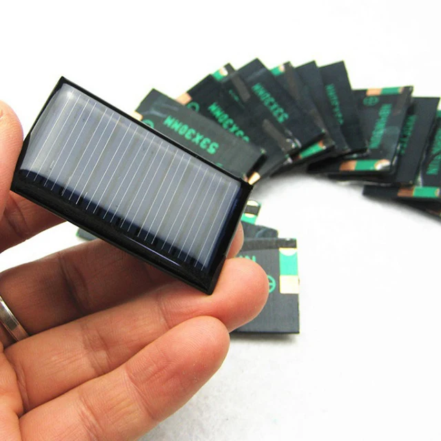 10Pcs/Lot 53x30mm 5V 30mA Solar Panel Micro Mini Small Power Solar Cells Panel DIY Electronics Sun Panel Accessories New 4