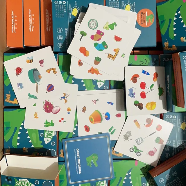 Board Game Toys Children Crazy Matching Pairing Find Same Card Parent-child Interactive Game Exercise The Sensory System Toys 3