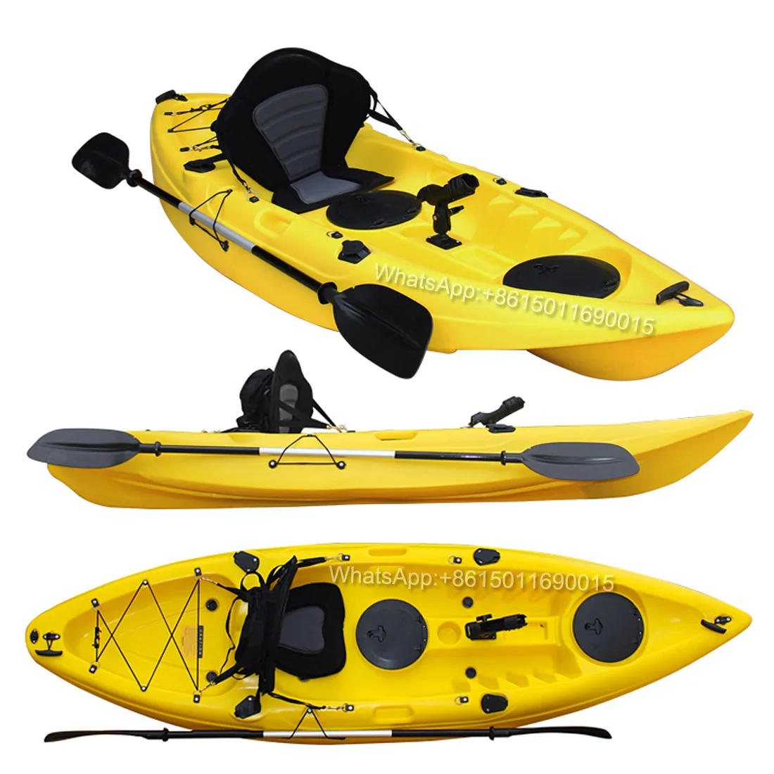 Outdoor Single Kayak Plastic Ocean Boat Marine Leisure Fishing