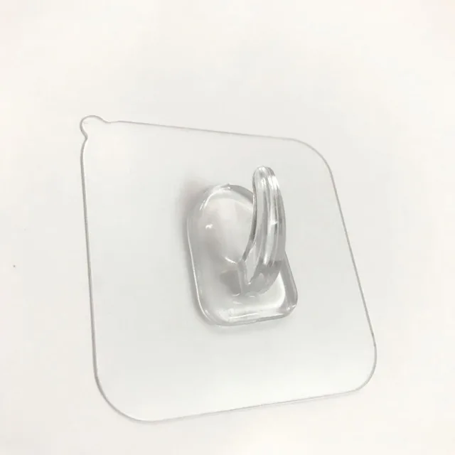 5 db Átlátszó Fogasok Önmagasztó Falhorogok Tároló Tartók A Fürdőszobában Konyhai Boton Ajtóhorgok Törölközőkhöz