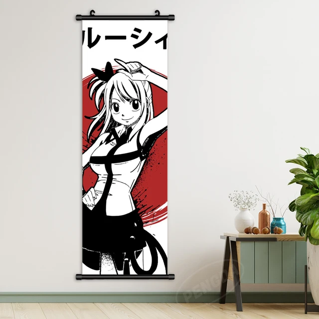 Fairy Tail Characters Anime Silk Print Erza Scarlet Wall Art Home - POSTER  20x30