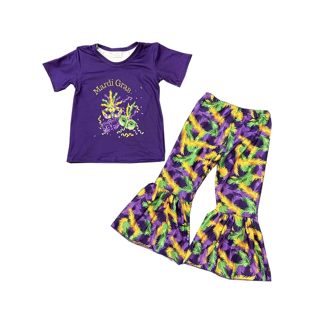 Mardi Gras Mask Kid's Leggings