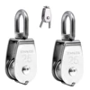 2pcs M25 Single Pulley Block Mini Rope Pulley in Stainless Steel 25mm Pulley Roller Flagpole Pulley Loading 150kg 1