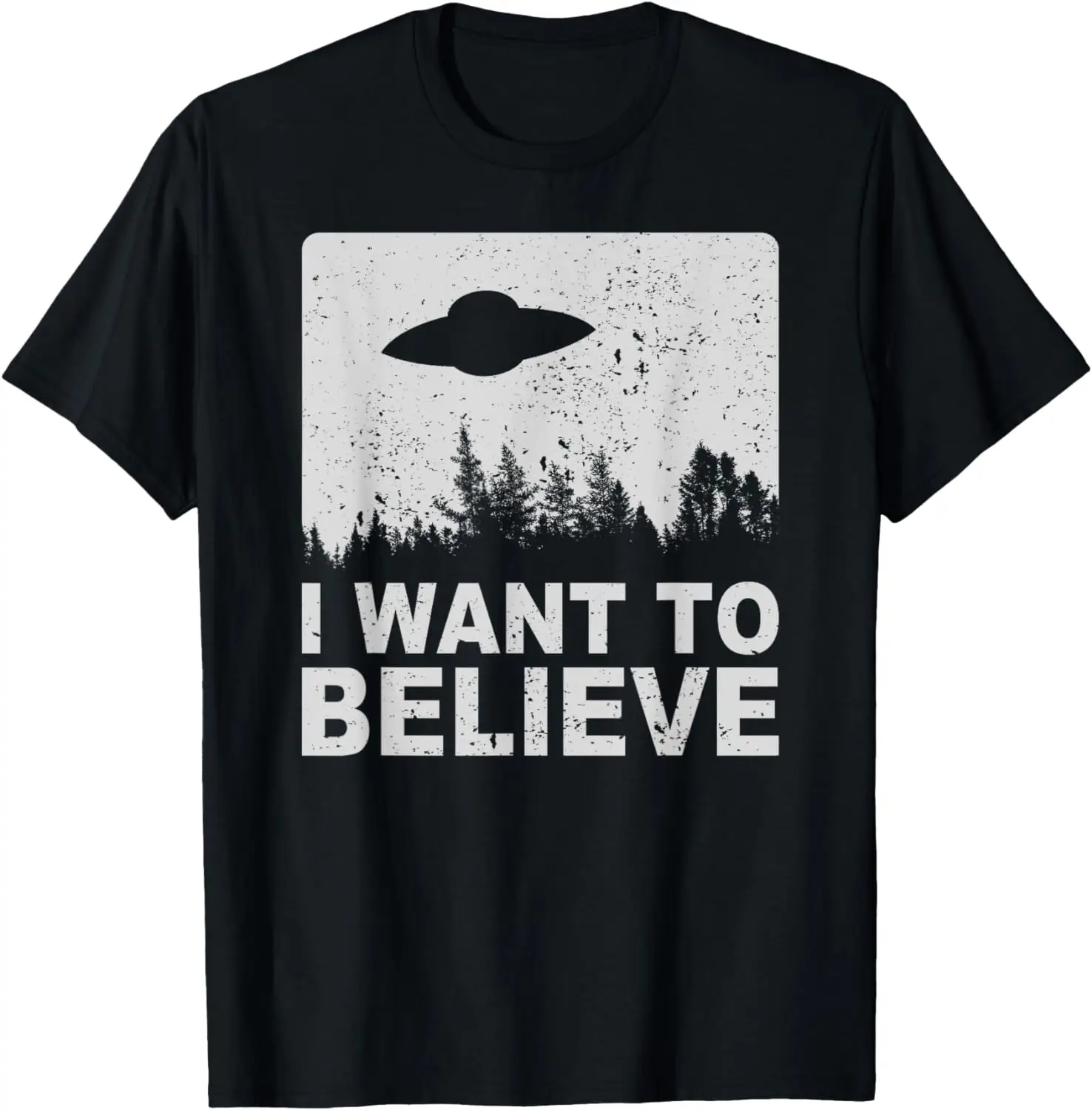 

I Want To Believe T-Shirt I Aliens UFO Area 51 Roswell T-Shirt