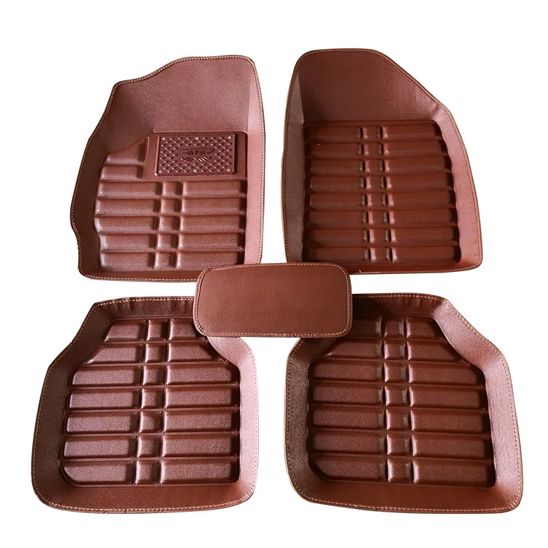 

NEW Luxury Leather Car Floor Mats For Porsche Cayenne 955 2002~2006 Center Accessories Leather Floor Mat Alfombrillas Interior