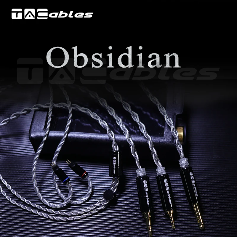 

Tacable Obsidian Black Litz 5N Occ & Litz посеребренный 5N Occ 4,4 2,5 0,78 MMCX обновленный кабель для наушников Diy Hifi