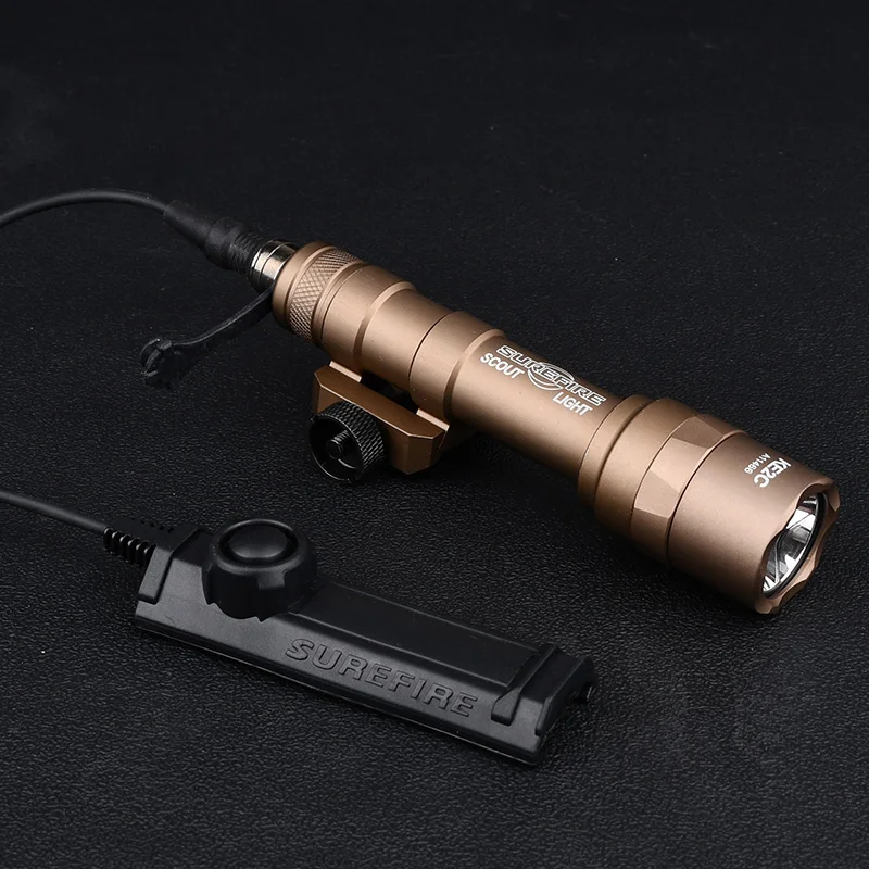 White 600 Lumens Tactical Flashlight for Hunting and Airsoft