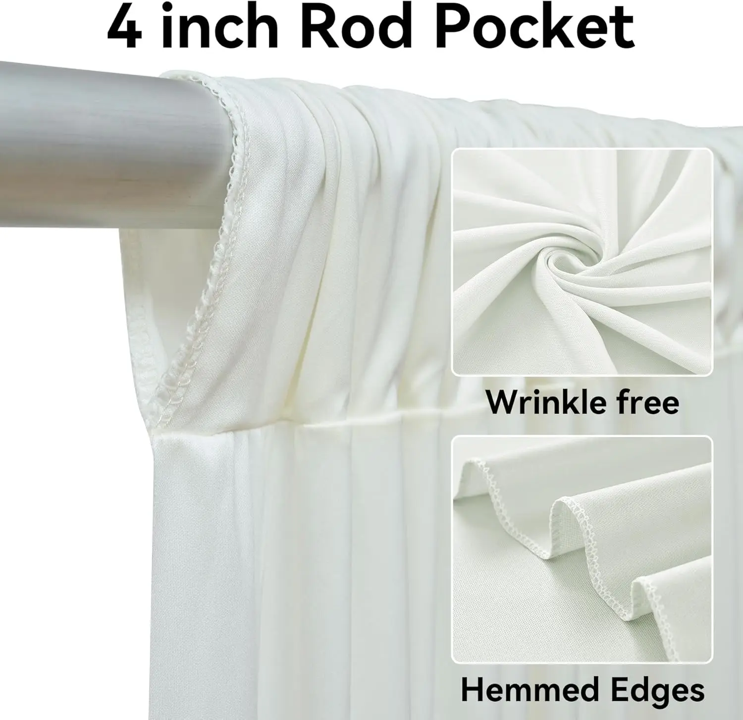 Wrinkle-Free Party Backdrop Curtain 5
