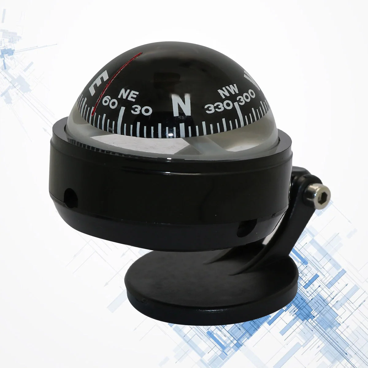 

LC500 Car Compass Navigation Car Dashboard Compass Cycling Hiking Direction Pointing Guide Ball with Magnetic Declination