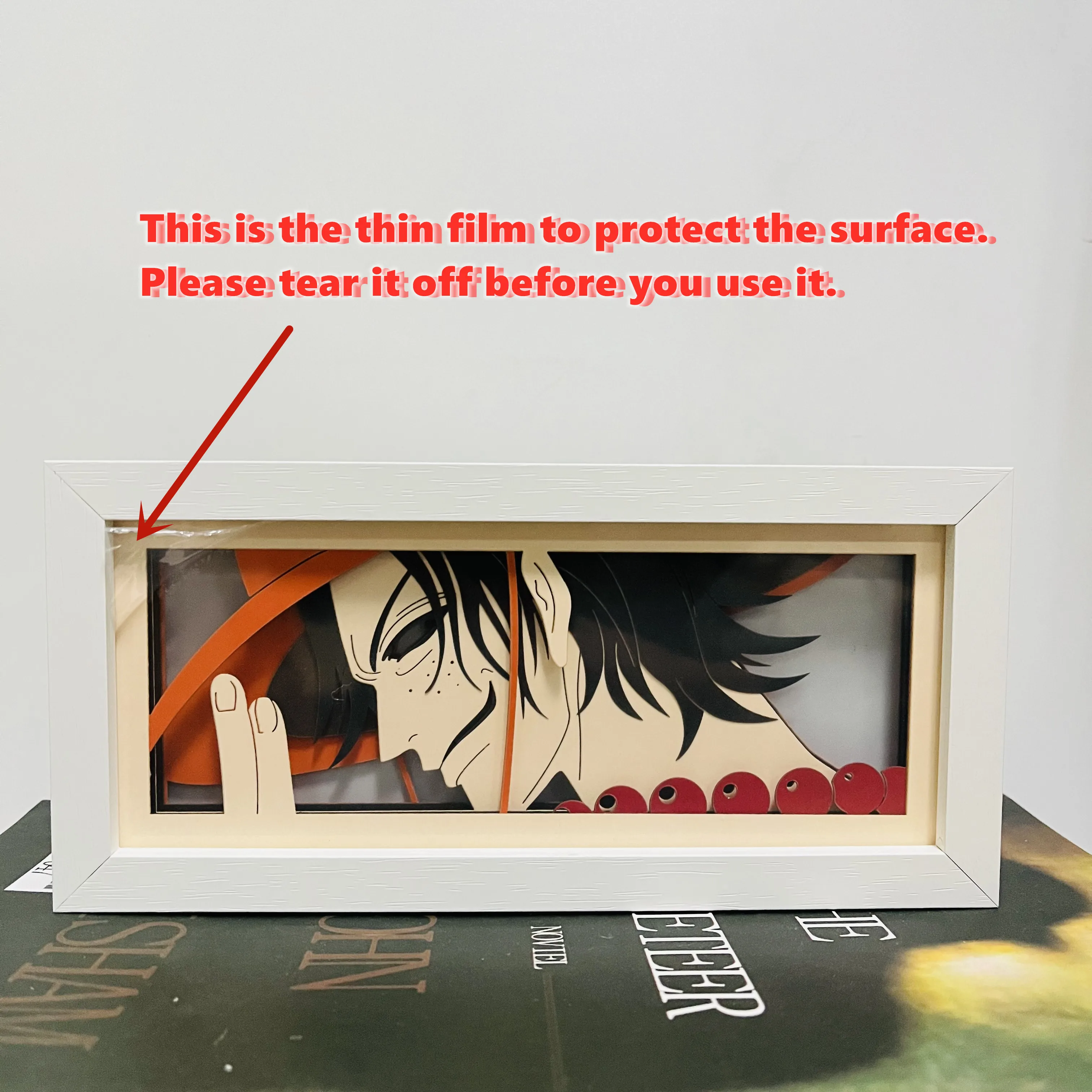 thumbnail image 1 of Caja de luz LED de anime 3D, figura de acción de One Piece Zoro Luffy, juguetes, decoración de habitación, lámpara de mesa de ambiente para niños, regalo de cumpleaños, 1 of 5