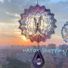 3D Butterfly Wind Chimes，stainless Steel Sun Catcher Stained Mandala Wind Chimes Pendant Garden Home Decoration Wind Spinner 5