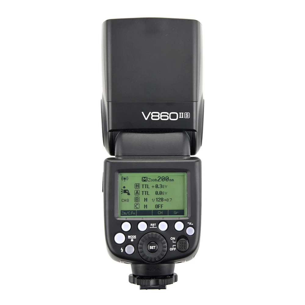 Godox V860II GN60 TTL HSS 리튬 배터리 플래시 유닛 (, 니콘, 캐논용 고속 동기화 지원)