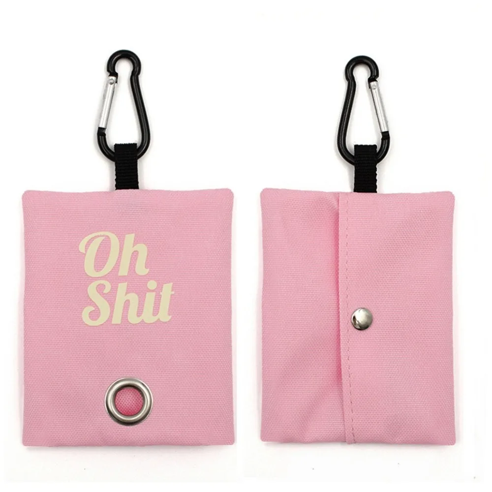 Canvas Pet Waste Bag Holder with Buckle for Dog Cat Owners
