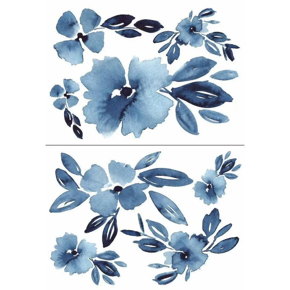 

Апрельские душевые цветы, гигантская Наклейка на стену, синие виниловые безопасные стены, легко наносится, многоразовые, прочные, естественный вид, свеча