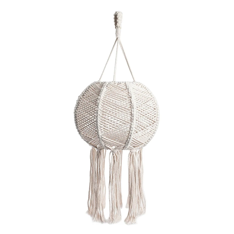 

Hand-Woven Lampshade Delicate Creative Lantern Lamp Shade Hanging Pendant Light Cover For Bedroom Home Decor