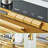 Stainless Steel Kitchen Sink Golden Smart Digital Display Integrated Kitchen Sink Set Multi-functional Wash Basin 2