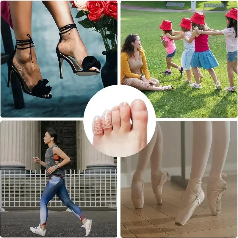 High Elastic Silicone Anti-Friction Toe Protector Prevents Blisters Transparent Toe Protection Cover Breathable Shoe Accessories