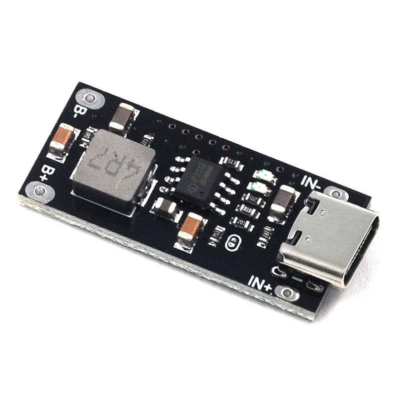 C타입 USB 입력 고전류 3A 폴리머 삼원 리튬 배터리 고속 충전 보드, IP2312 CC/CV 모드, 5V 4.2V