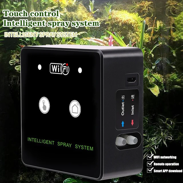 Rainforest Sprayer WiFi Control Automatic Mist Rainforest Timing Spray System Kit Irrigation Timer Reptile Sprayer Humidifier 2