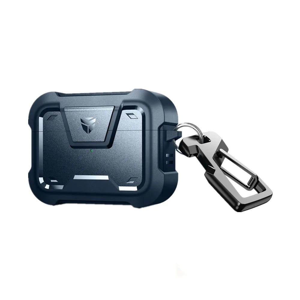 Dexnor Kompatibel mit Airpods Pro Full-Körper Robuste Schutzhülle Für Apple Airpods Pro Fall Mit Secure Lock Keychain design – Detail 2