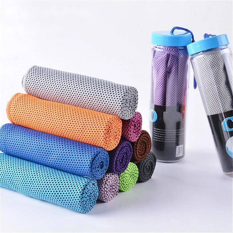 Colors Men and Women Gym Club Yoga Sports Cold Washcloth Running Football Basketball Cooling Ice Beach Towel Lovers Gift Toallas sports towel