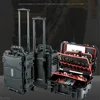 Large Capacity Tool Box with Wheels Safety Instrument Toolboxs Waterproof Shockproof Toolbox Electrician Tools Case Hardcase 4