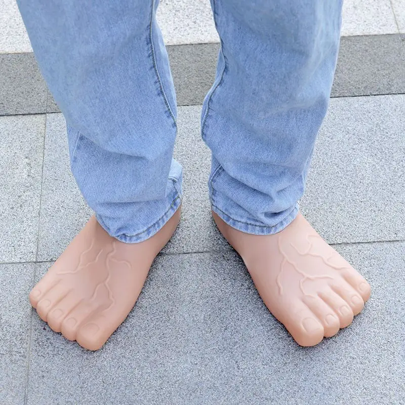 Artificial Foot Shoes Quirky Ideas Men's and Women's Toe Big Foot Spoof Red Five Finger Feet Fashion 2