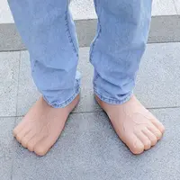 Artificial Foot Shoes Quirky Ideas Men's and Women's Toe Big Foot Spoof Red Five Finger Feet Fashion 2