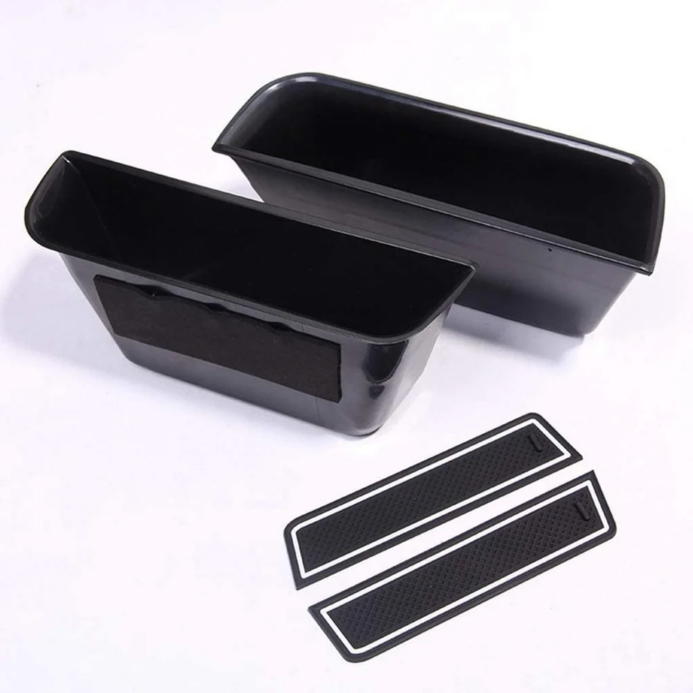 

Plastic Door Storage Box Handle Glove Armrest Box with Mat 2pcs front for Mercedes Benz ML GL GLS GLE Class W166 C292 2012-2016