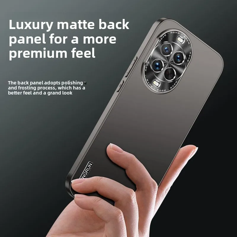 Enhanced Frosted Anti-Slip Heat Dissipation Metal Lens Shockproof Case