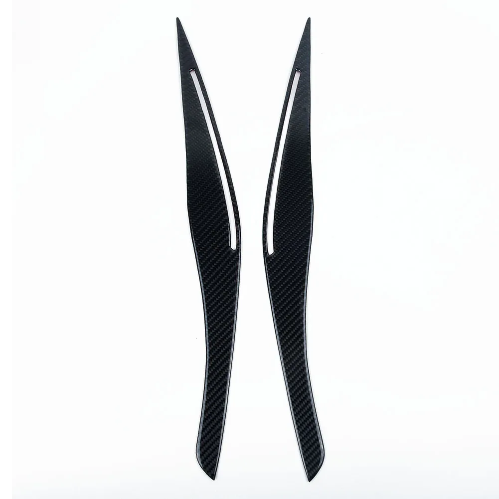 

Parts Useful Headlight Eyelid Cover No drilling required Ultra-light Decal Replacement Carbon Fiber Decoration