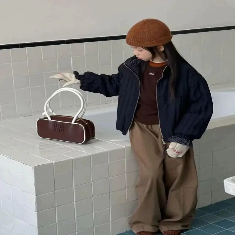 2025년 신상 인기 여아 두꺼운 패딩 코튼 재킷 아동용 따뜻한 코트 아우터웨어 가을 겨울 패션 의류