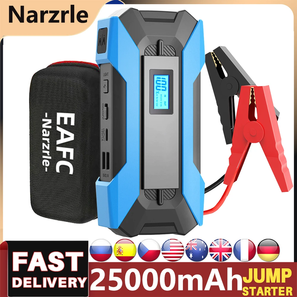 2023 Car Jump Starter 25000mah 12v Starting Device Power Bank Car