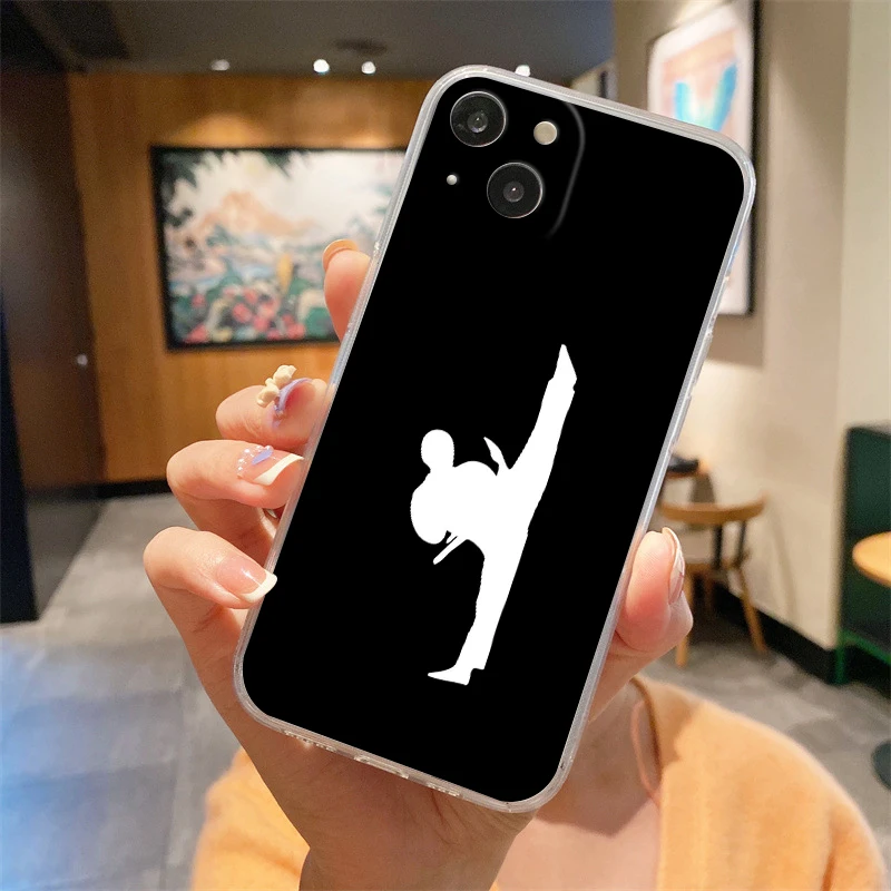 Martial Arts-Themed Soft TPU Clear Phone Case