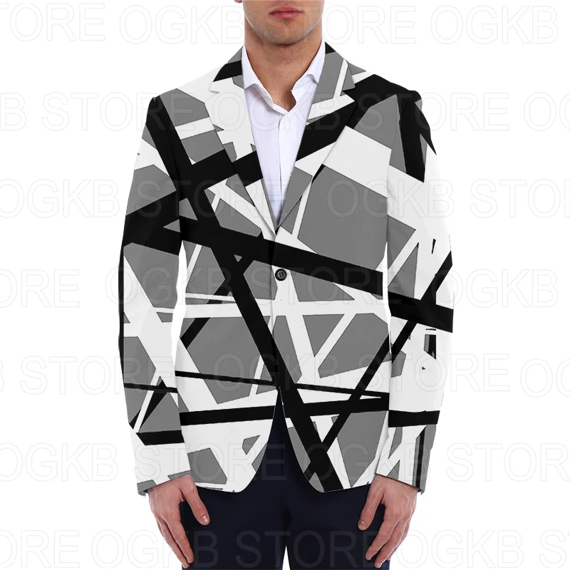 OGKB Office Store design suits irregularity polygon colorful patterns business jackets 3d printed party&events unisex