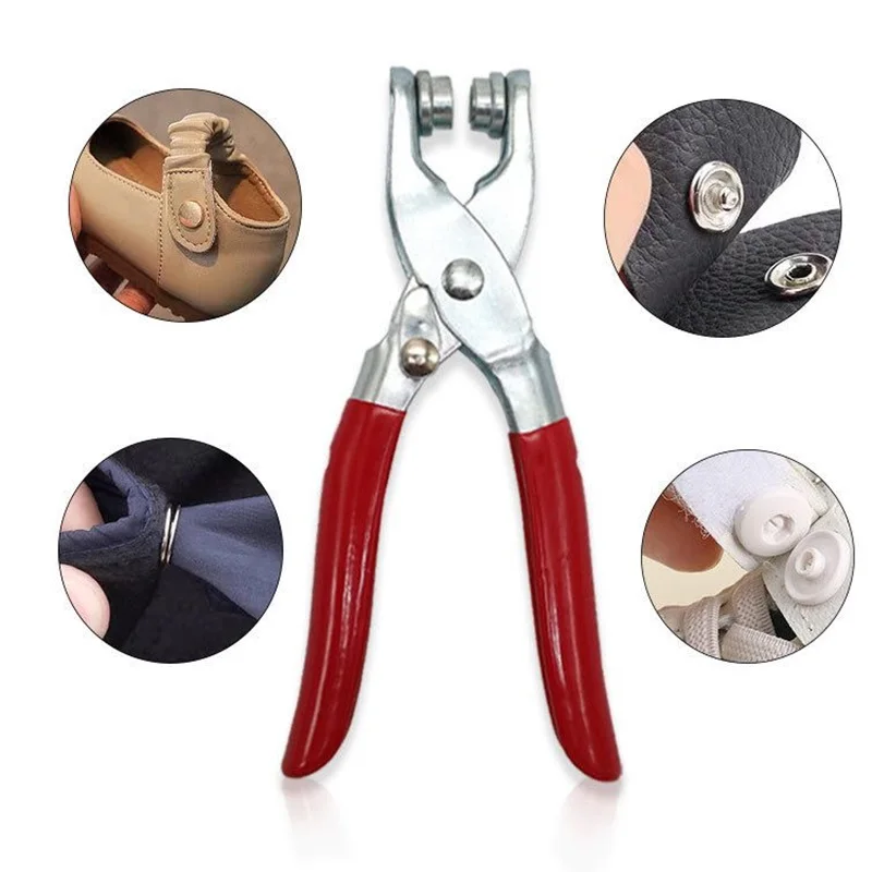 Metal Snaps Buttons Pliers Set Snap Fasteners Kit Tool Sewing Buttons Press Studs Snap Sew Tool for Installing Clothes Bags 5