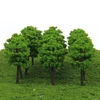 Pack of 160pcs 1/250 Scale Plastic Model Trees Train Track Street Railroad Scenery Scene for Garden Courtyard Landscape 5cm 4